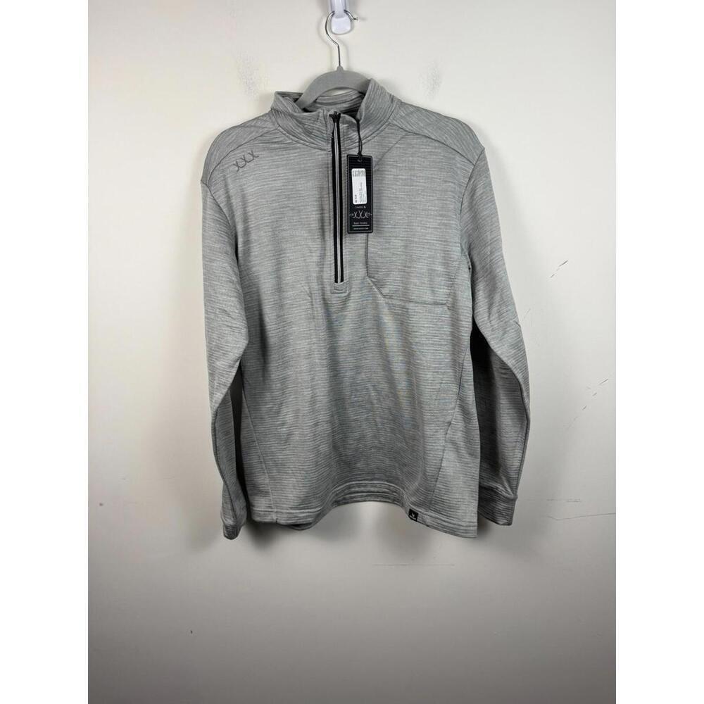 NWT‎ Bauer Hockey FLC Textured Half Zip Pullover (MULTIPLE SIZES) Gray